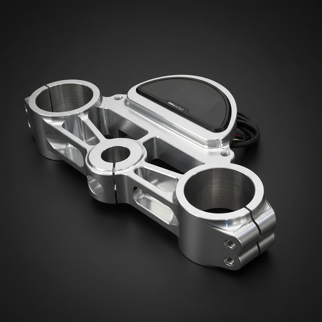 Custom Yoke with Clock Insert - Motogadget Motoscope Mini